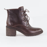 Womens Timberland Sienna High A21CY Brown Leather Lace Up Casual Ankle Boots